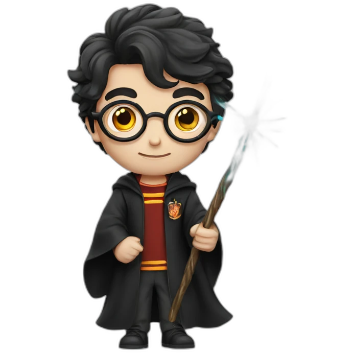 harry potter with magic wand emoji