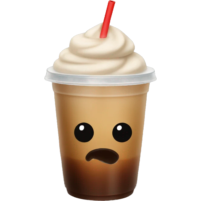 Iced coffee emoji
