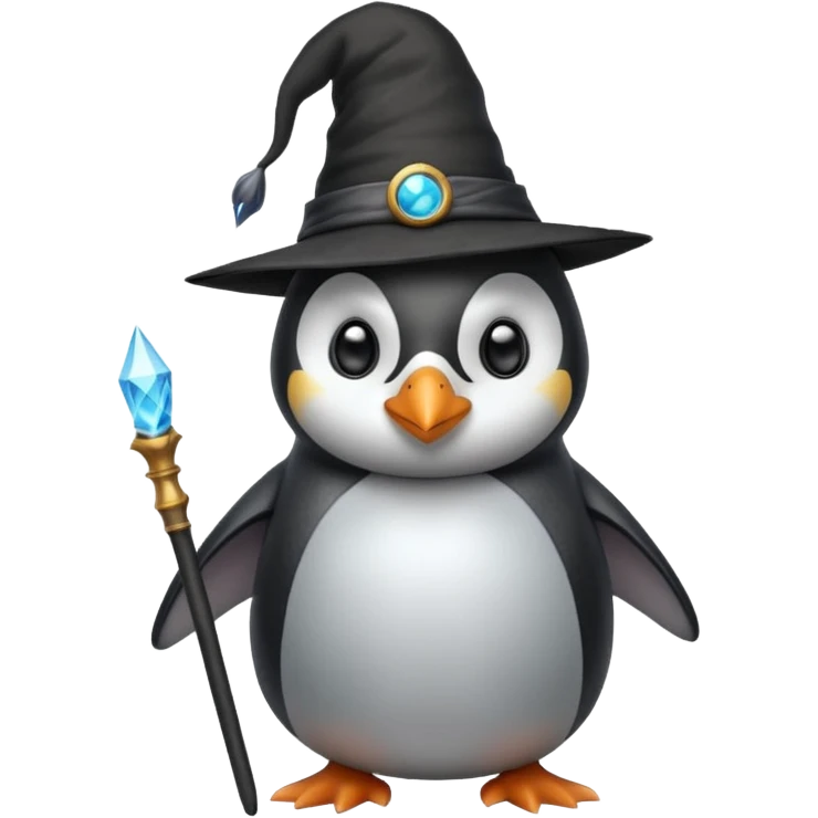 Penguin Wizard emoji