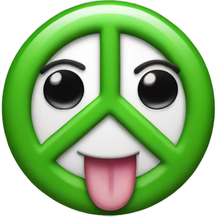 peace sign covering eye while winking with tongue out  emoji