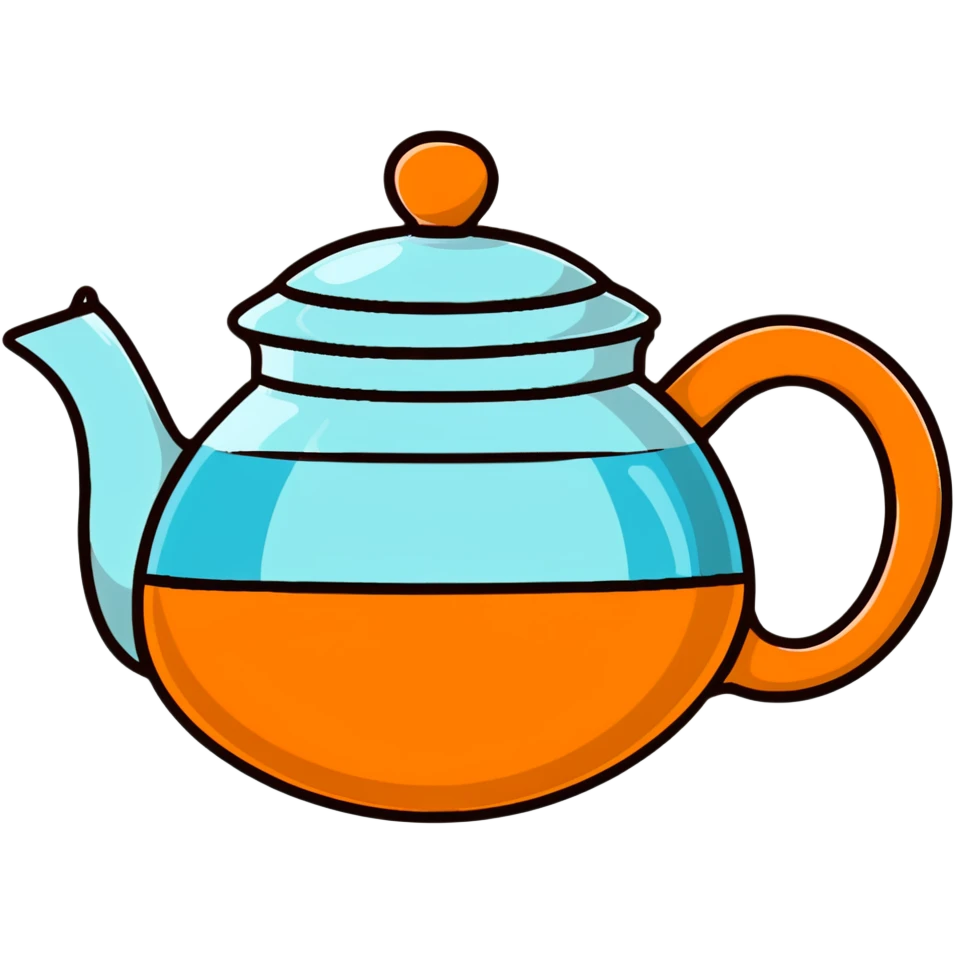cute pastel blue teapot emoji