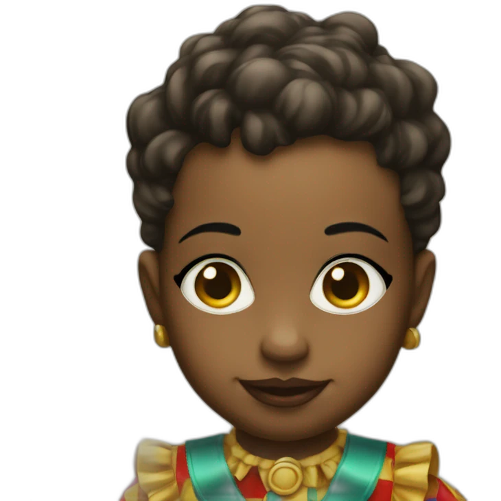 Harlequin baby emoji