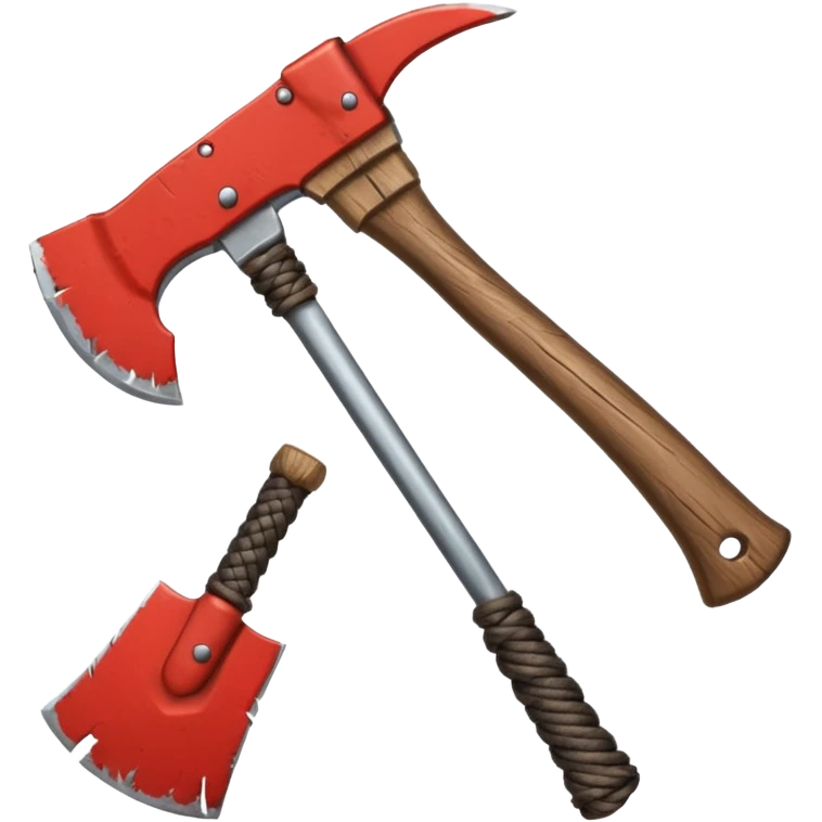 metal axe long cable emoji