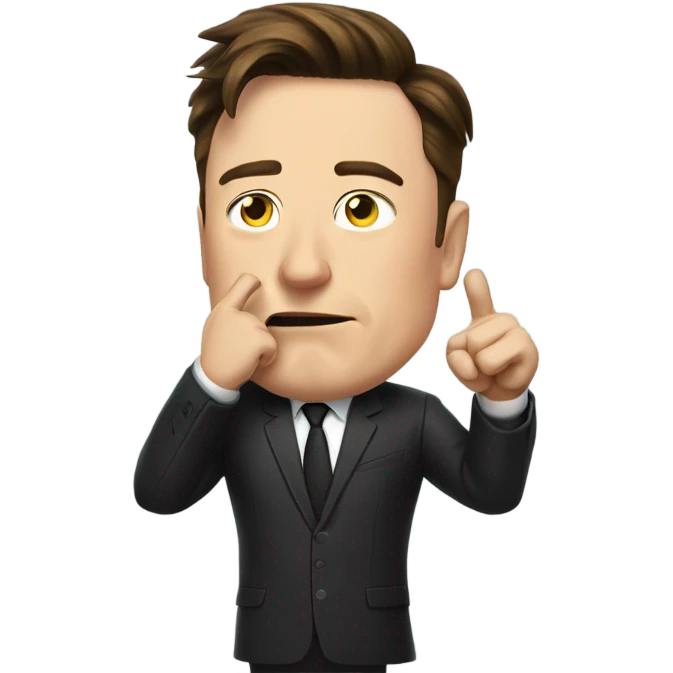 Elon musk thumb down emoji