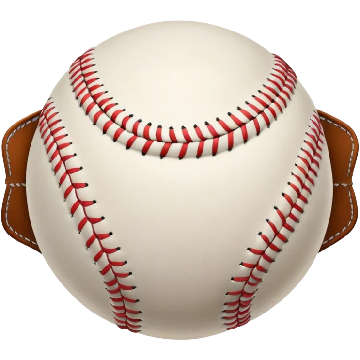 Cinematic Realistic image of a classic baseball, rendered with detailed stitching and textured leather, set against a nostalgic ballpark backdrop with soft, golden lighting that evokes Americana emoji