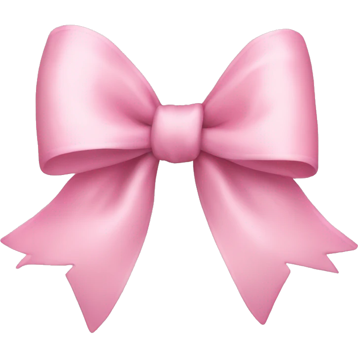 Light pink Christmas bow emoji