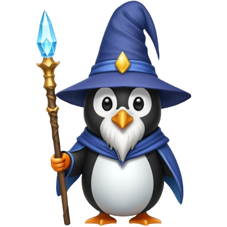 Penguin Wizard emoji