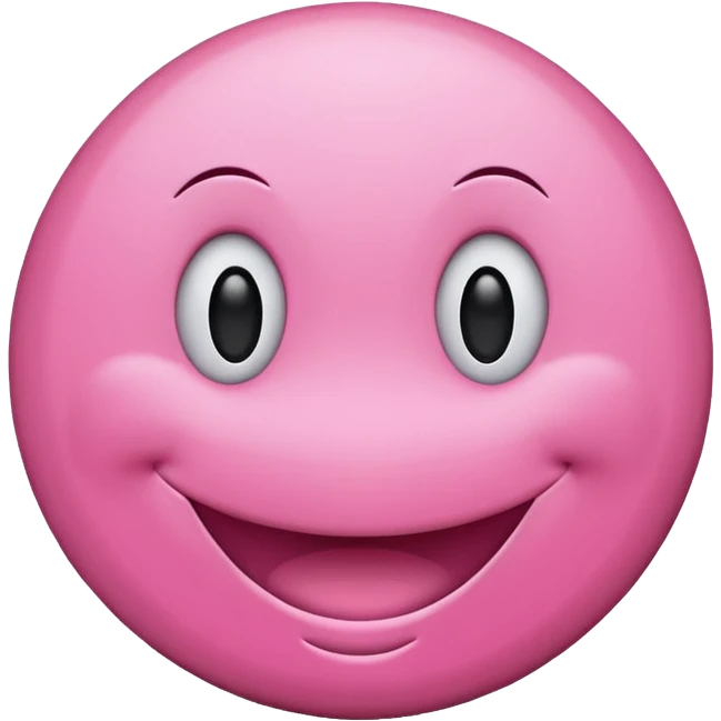 Smiley face pink emoji