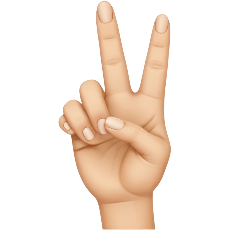 a hand with three fingers up emoji