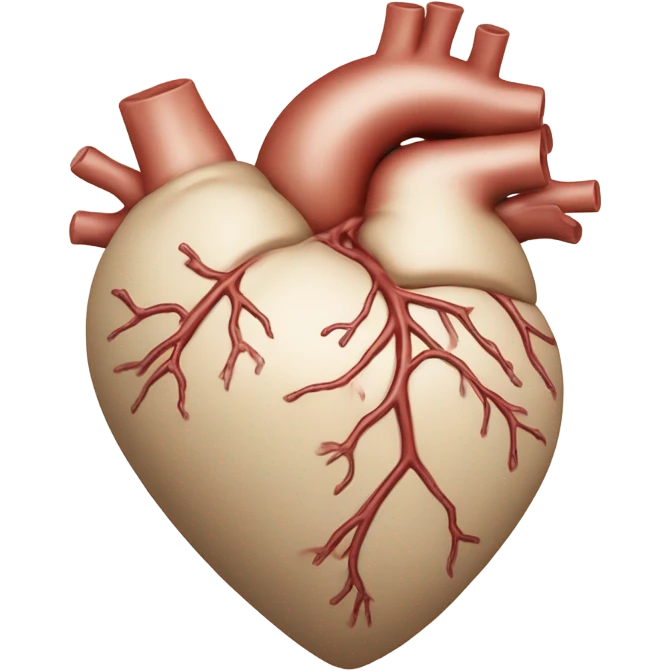 Beige heart beating  emoji