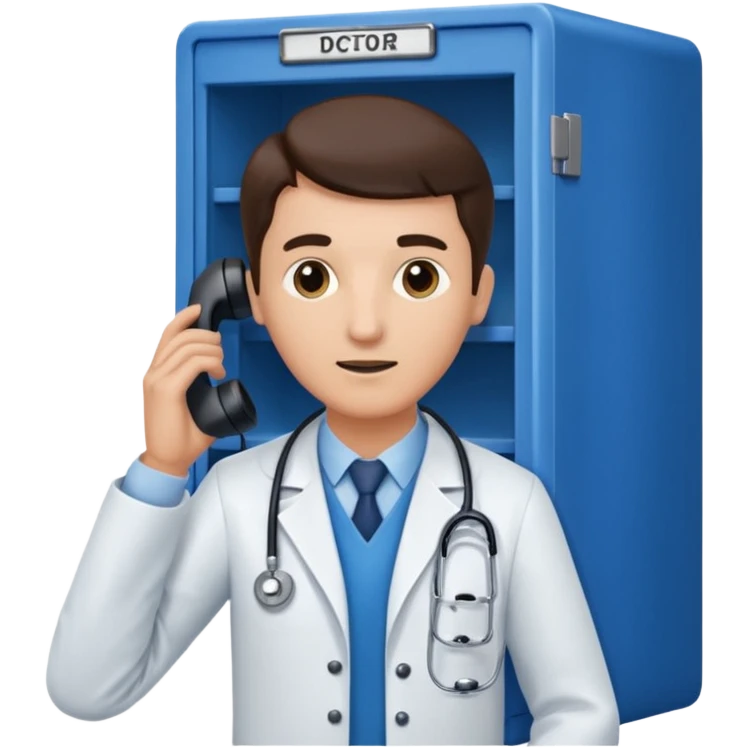 doctor who telephone cabinet emoji