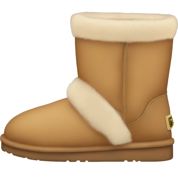 Uggs shoe short with no person tan with fur emoji