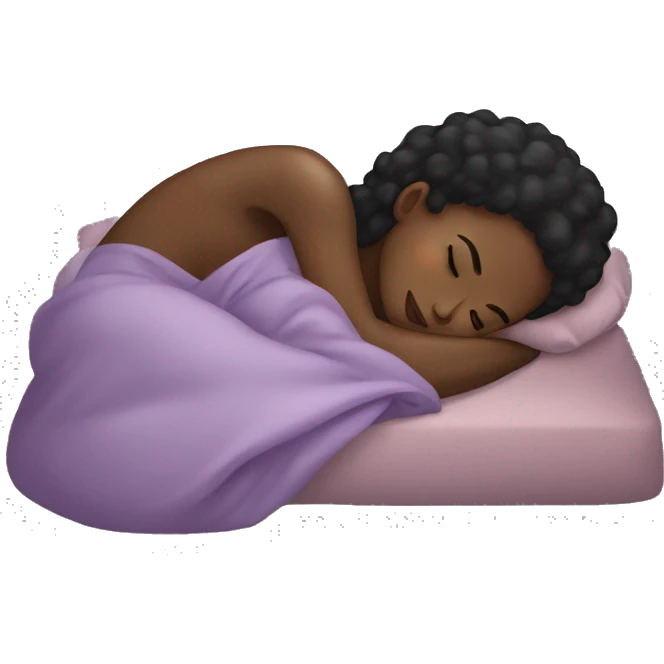 Black girl sleeping  emoji