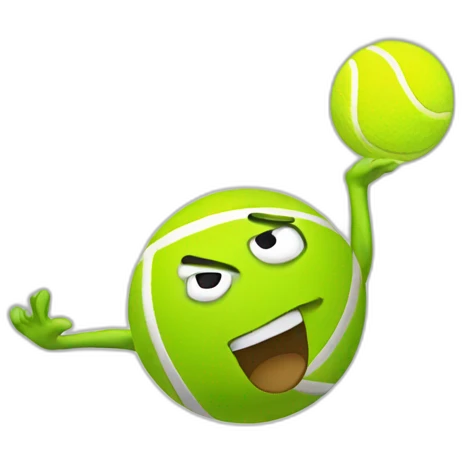Tennis ball dab emoji