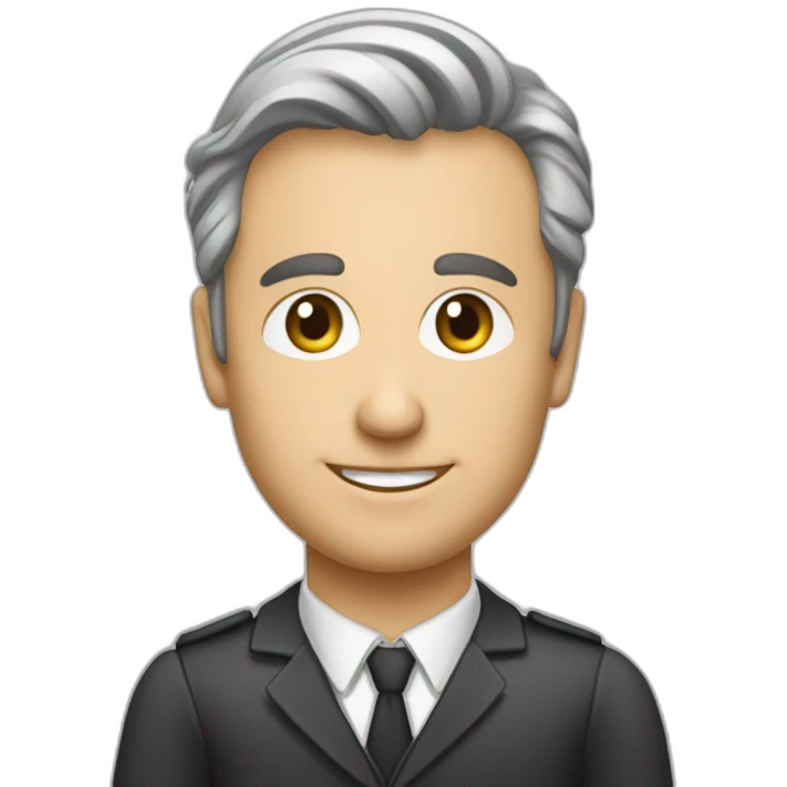 Create an emoji of Frederic Leydier https//www.linkedin.com/in/fredericleydier-school2business-relations emoji