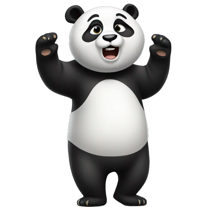 Panda shrugging emoji