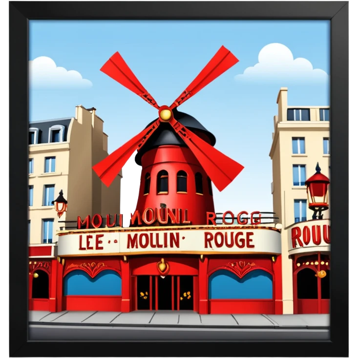 Je veux le moulin rouge de paris emoji