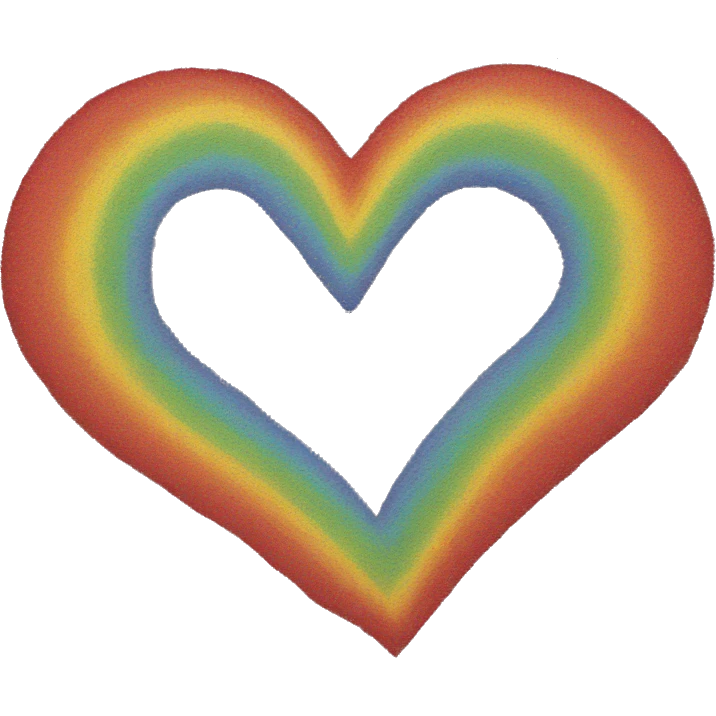 Rainbow heart  emoji