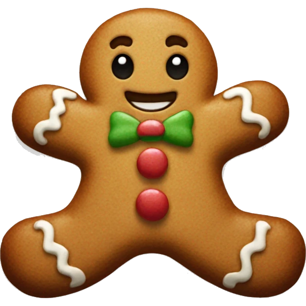 gingerbread man emoji