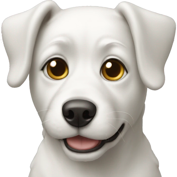Wihte dog  emoji