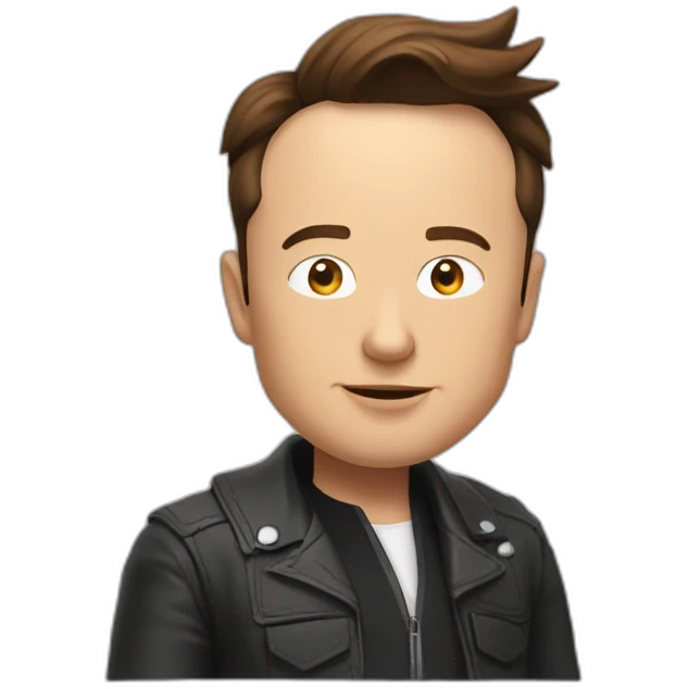 Elon musk qui fait de sqat emoji