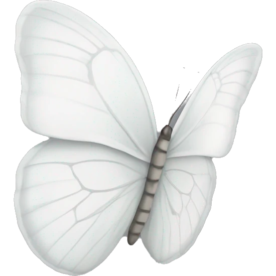 A white butterfly like the original butterfly emoji emoji