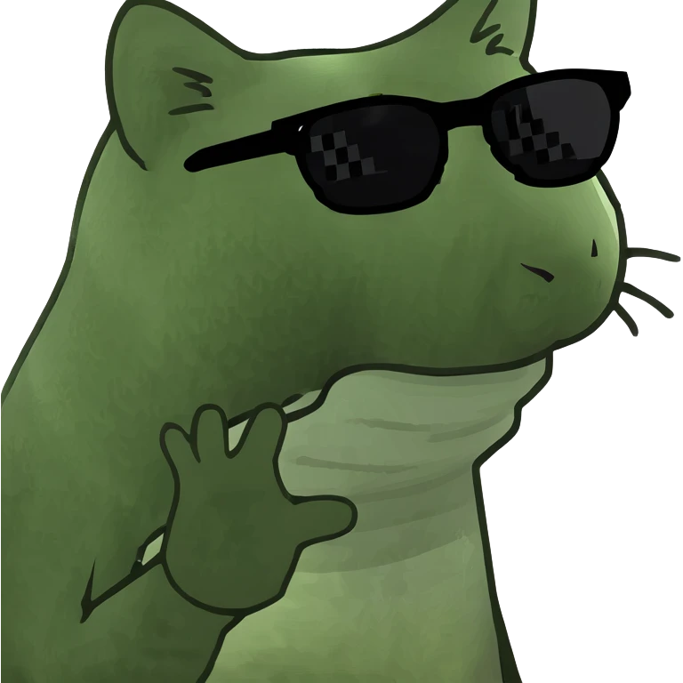 Cat with sunglasses emoji