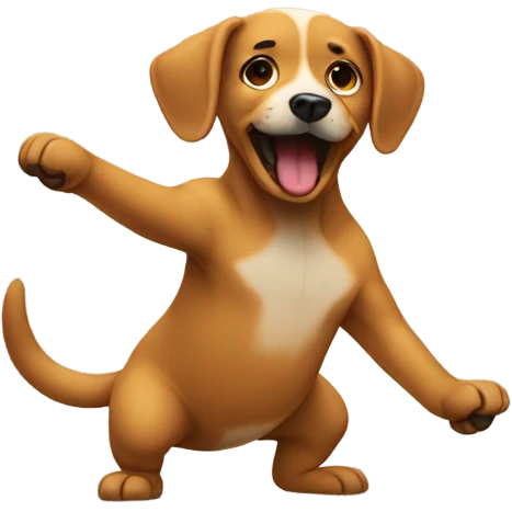 Dog twerking emoji