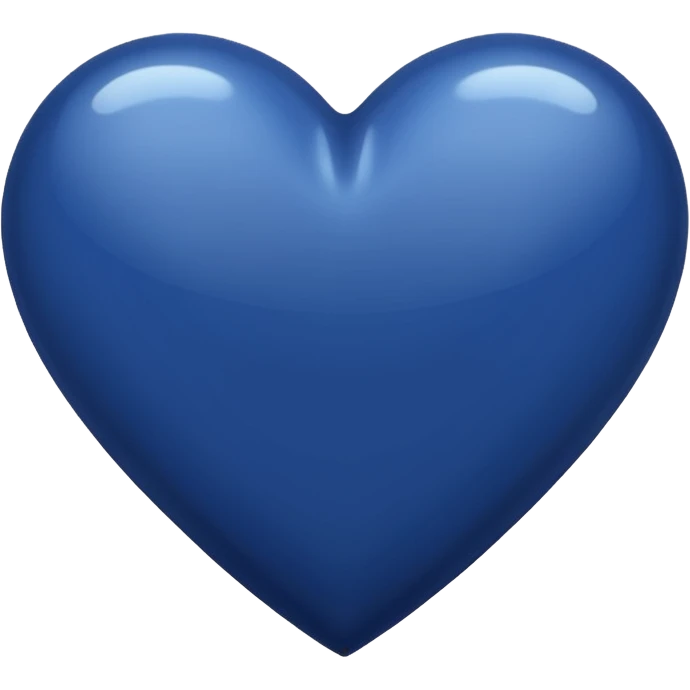 Navy heart emoji