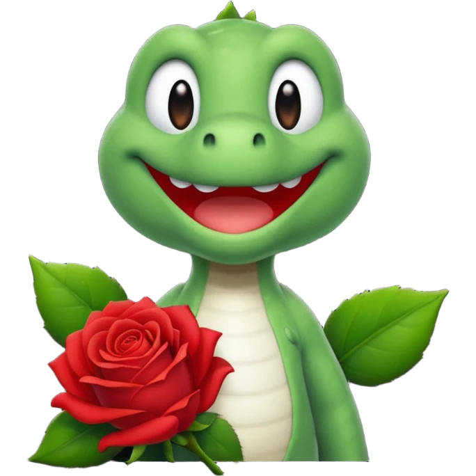 yoshi rose qui et sur mario emoji