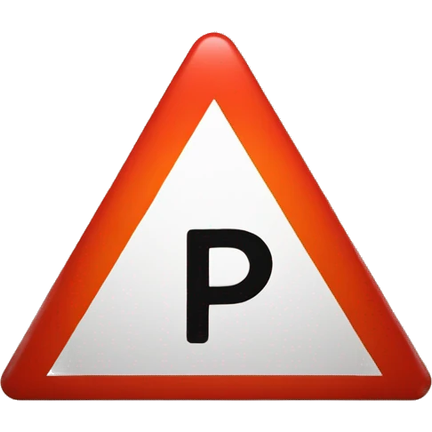 hazard triangle with the text "P1 Alert" inside it emoji