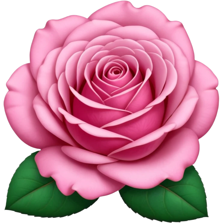 Pink rose emoji