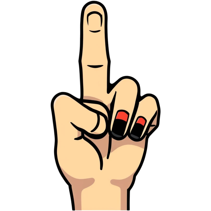 Flipping off  emoji