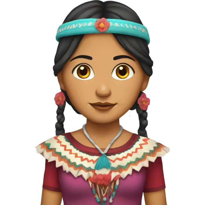indigenous girl from the Andes cholita  emoji