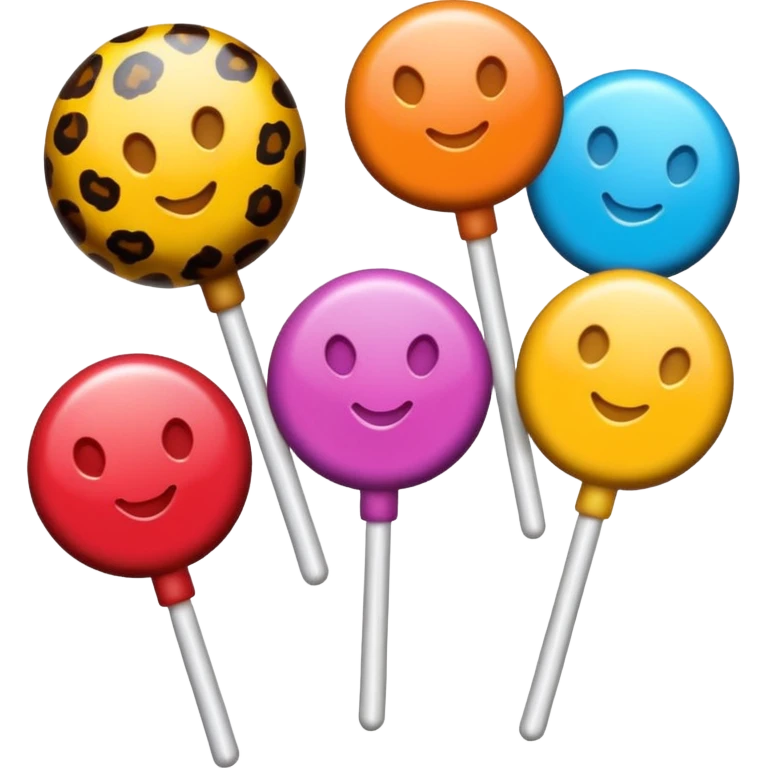 leopard print candy emoji