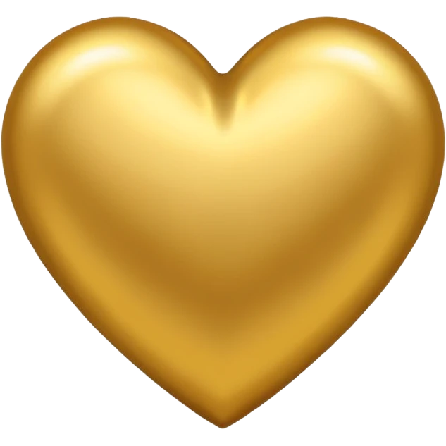 coração dourado emoji