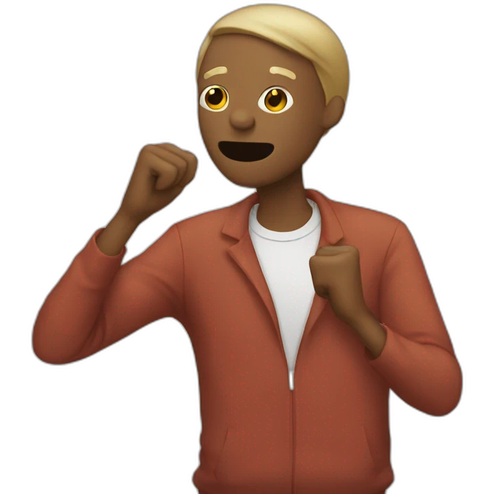 personne qui fait un DAB emoji