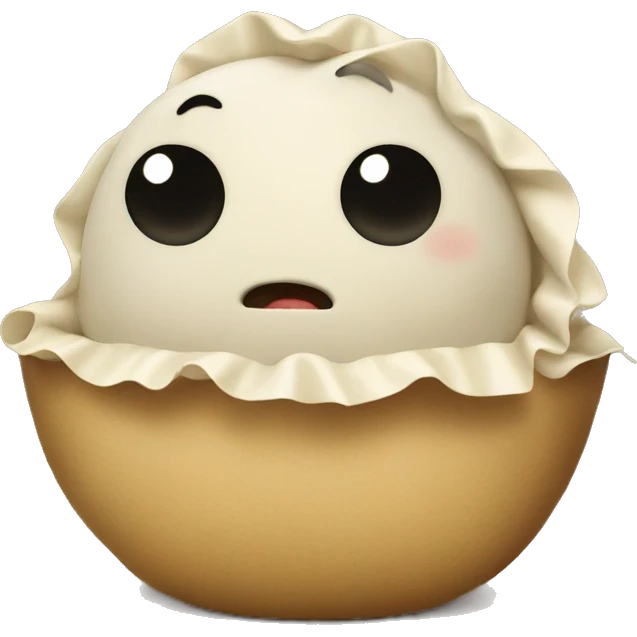 Dumpling watching tv  emoji