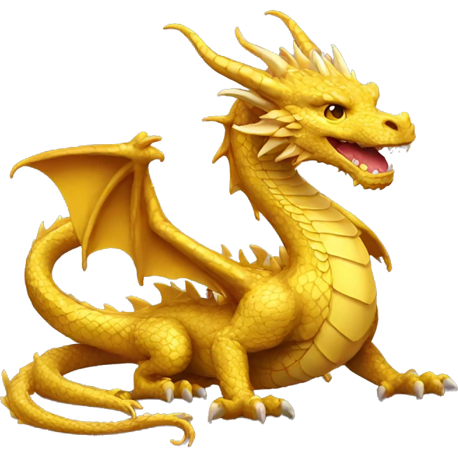Gold dragon emoji