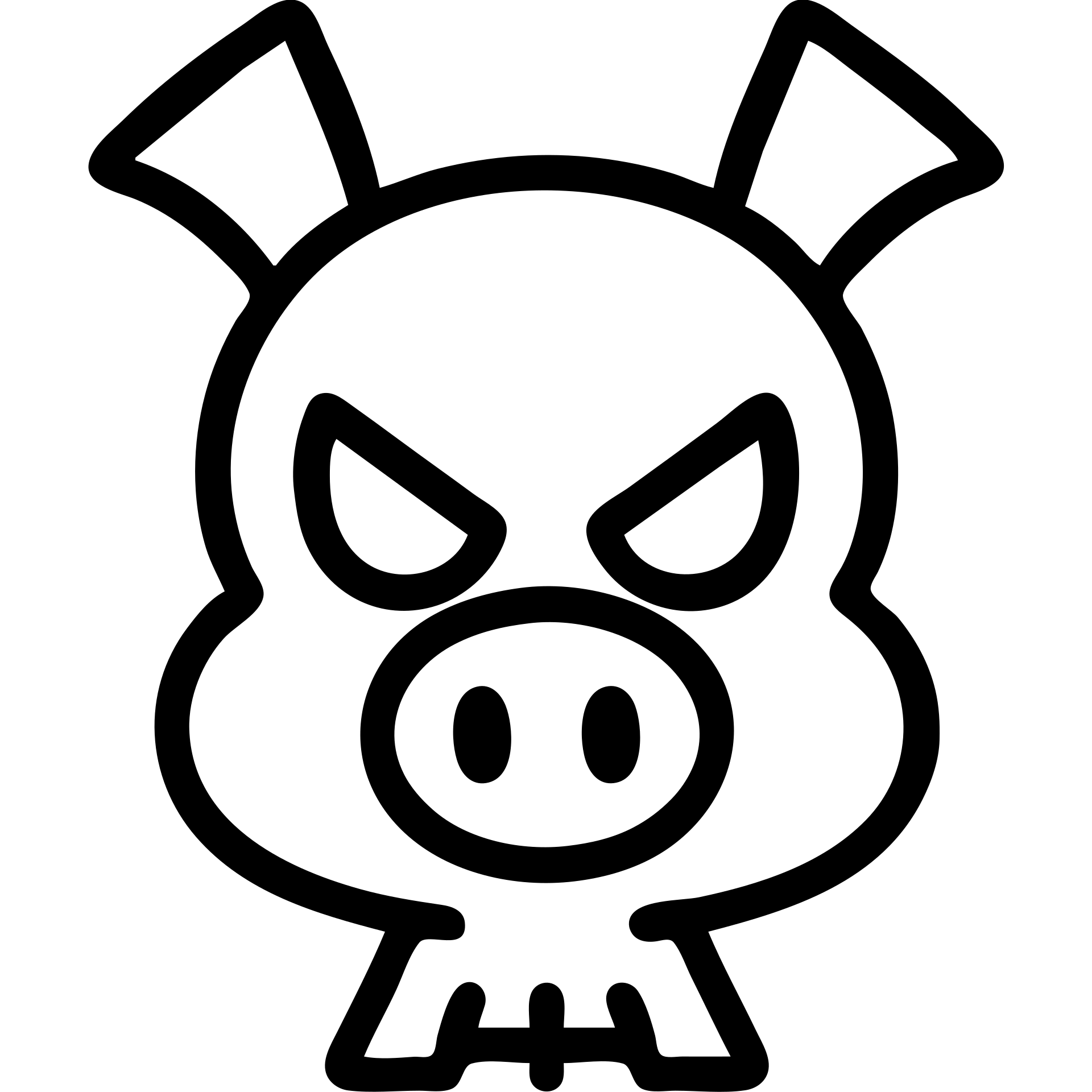 Spider-Ham face, outlined icon, simple and clean emoji
