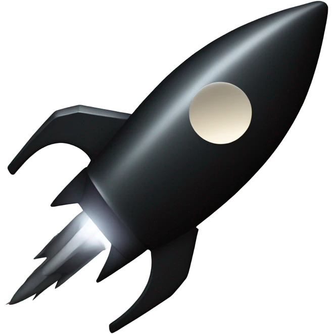 combine the dark moon with the rocket emoji