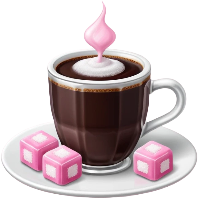 turkish coffe with turkish delight emoji