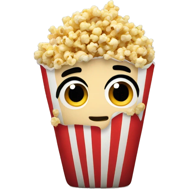 Eating popcorn emoji