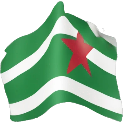 Border  of algeria country emoji
