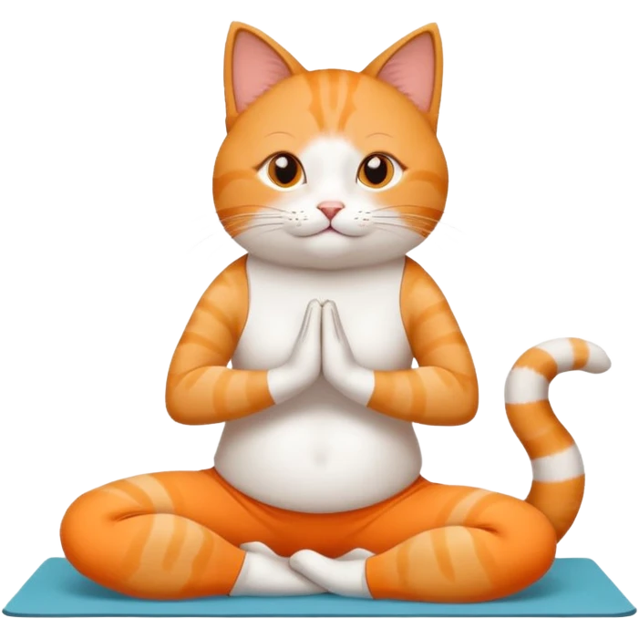 Gato yogin emoji