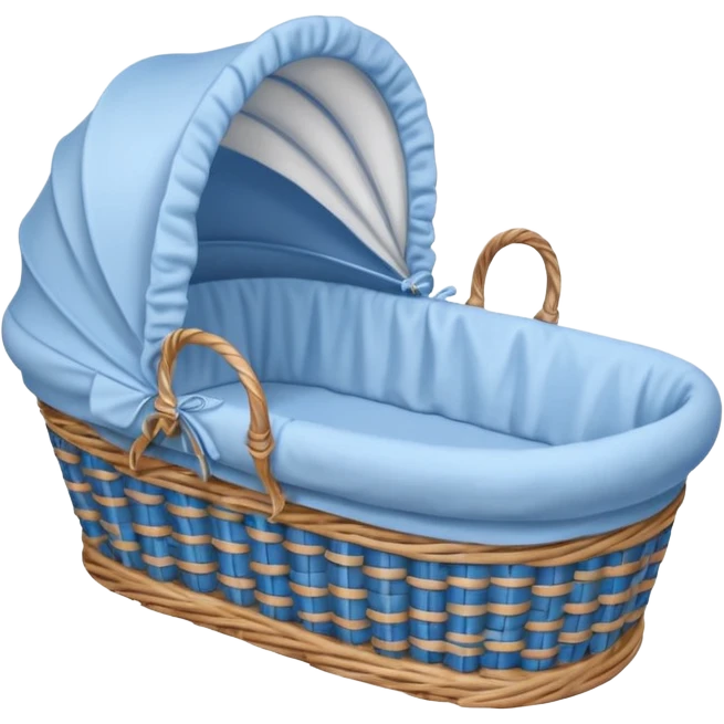 blue baby bassinet emoji