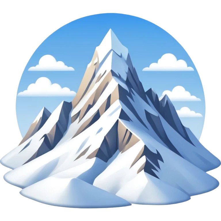 Snowy mountain emoji