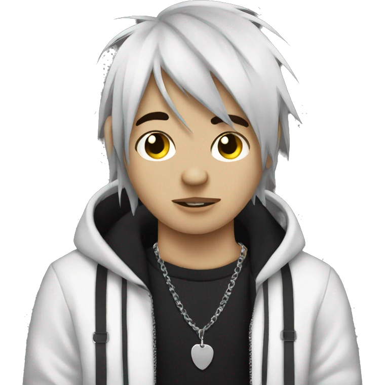 emo boy with piercings emoji
