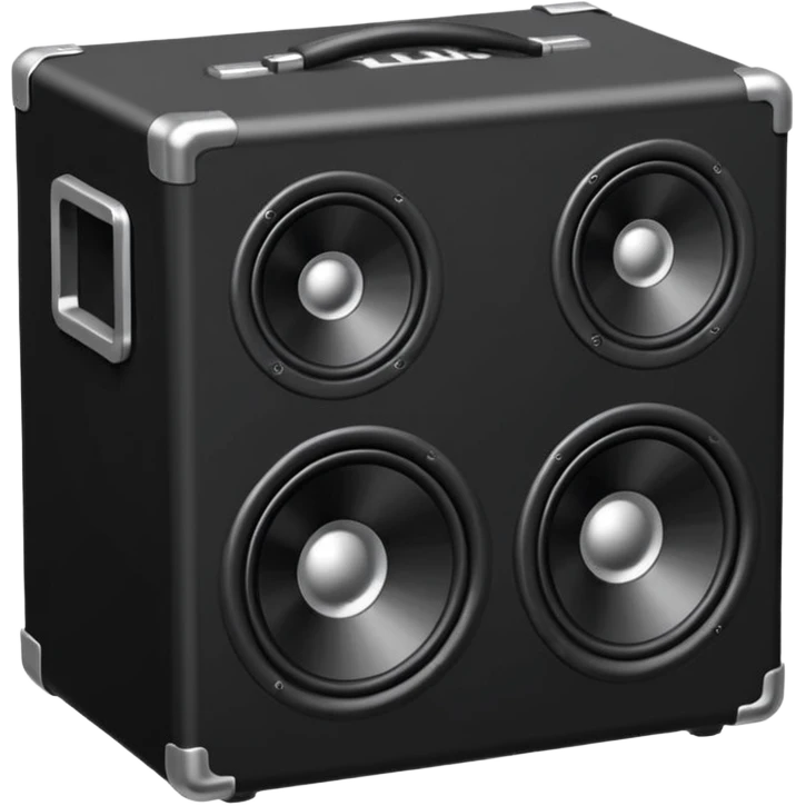 DJ loud speaker box stage 2d angle  emoji