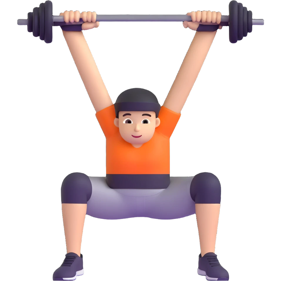 person doing a workout emoji